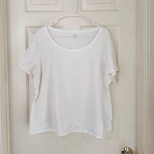 Eileen Fisher White Short Sleeve Shirt